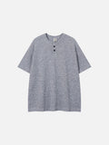 DAXUEN Men's relaxed-fit short-sleeved knit top