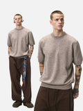 DAXUEN khaki relaxed-fit knit top