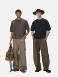 DAXUEN khaki relaxed-fit knit top
