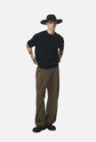 DAXUEN khaki relaxed-fit knit top