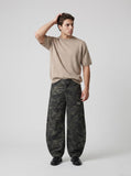 DAXUEN khaki relaxed-fit knit top — model photo