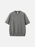 Relaxed Fit Knit Top in Solid Khaki