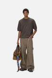 DAXUEN khaki relaxed-fit knit top