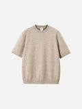 Relaxed Fit Knit Top in Solid Khaki