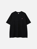 DAXUEN Relaxed fit short-sleeve crew neck T-shirt with embroidered emblem