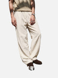 DAXUEN light beige relaxed-fit wide-leg trousers