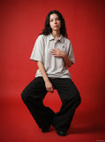 DAXUEN Relaxed fit short sleeve polo shirt — model photo