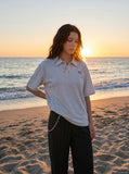 DAXUEN Relaxed fit short sleeve polo shirt — model photo
