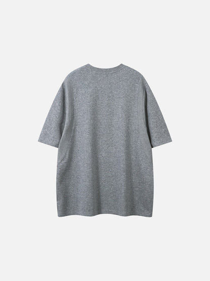 DAXUEN Relaxed fit short-sleeved top in grey and black