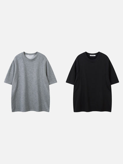 DAXUEN Relaxed fit short-sleeved top in grey and black