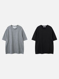 DAXUEN Relaxed fit short-sleeved top in grey and black