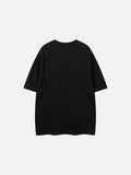 DAXUEN Relaxed fit short-sleeved top in grey and black