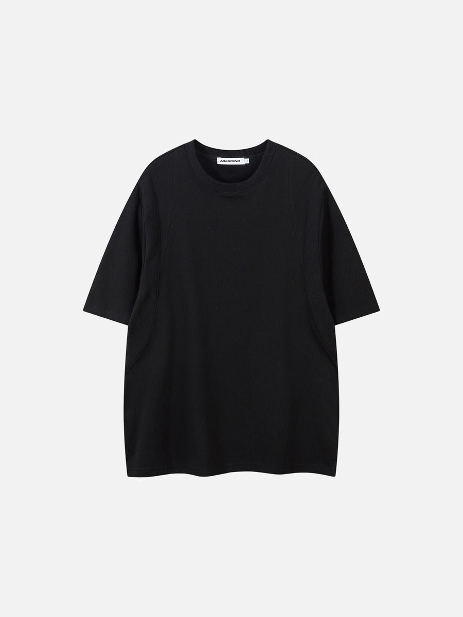 DAXUEN Relaxed fit short-sleeved top in grey and black