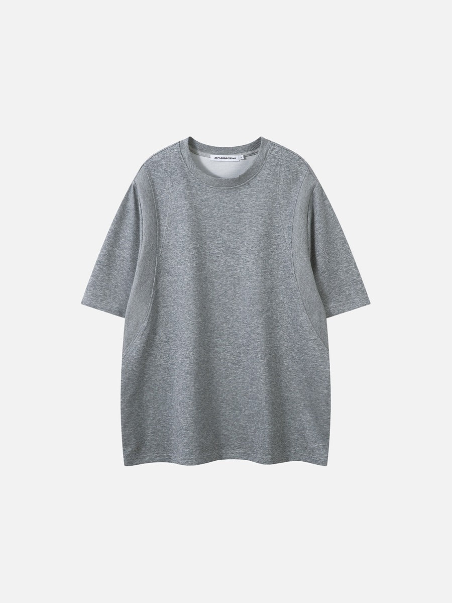 DAXUEN Relaxed fit short-sleeved top in grey and black