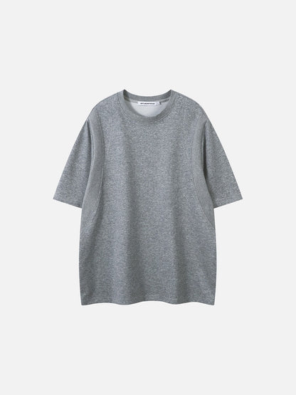 DAXUEN Relaxed fit short-sleeved top in grey and black