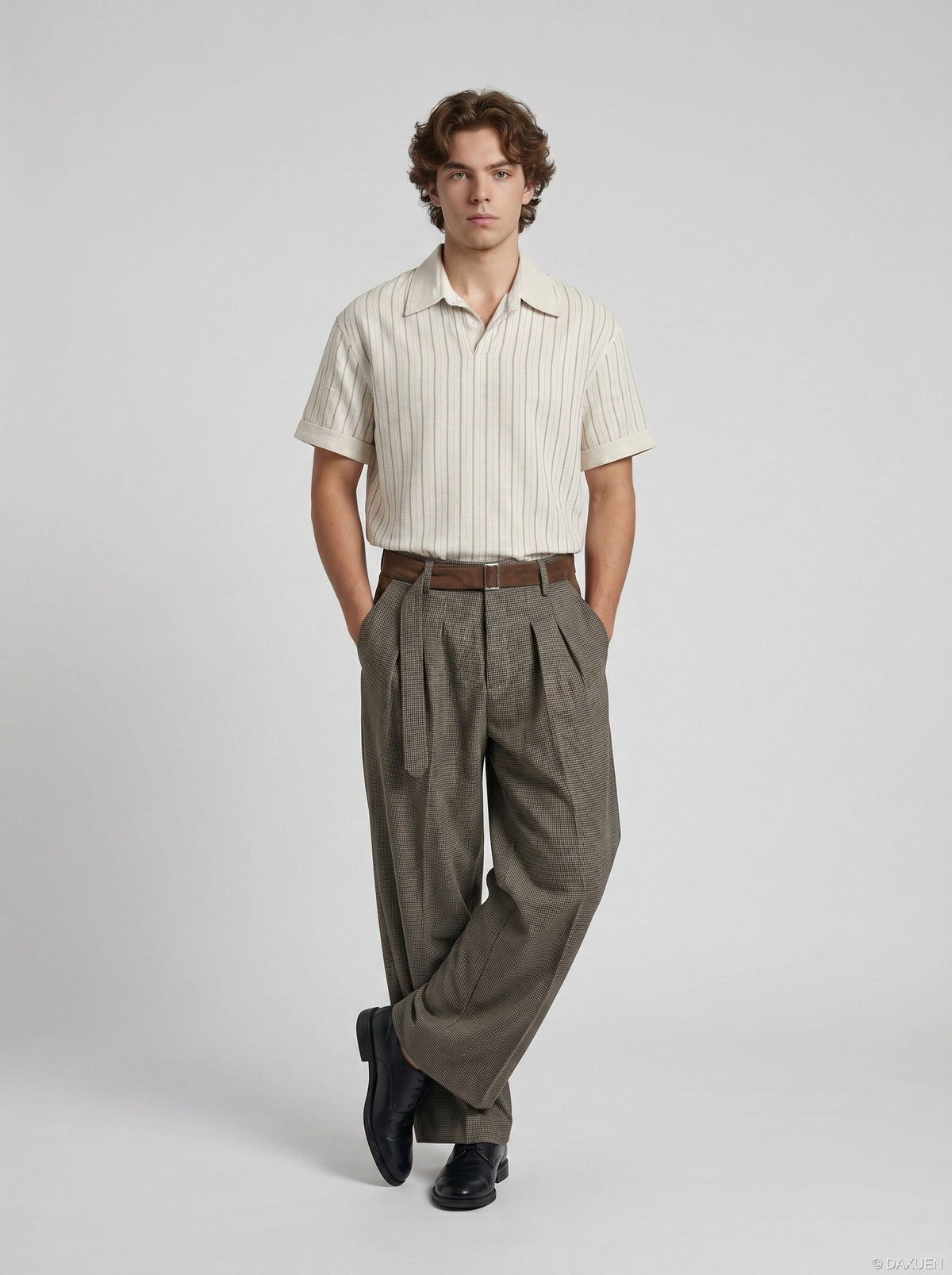 Relaxed-Fit Stripe Polo Shirt