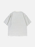 DAXUEN Relaxed fit short-sleeved striped t-shirt