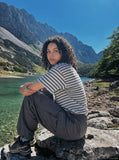 DAXUEN Relaxed fit short-sleeved striped t-shirt — model photo