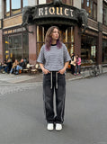 DAXUEN Relaxed fit short-sleeved striped t-shirt — model photo