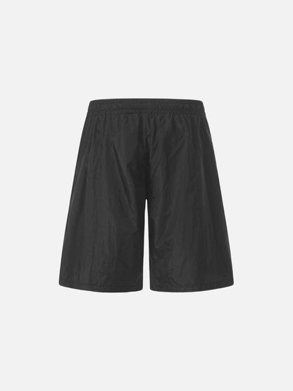 DAXUEN Relaxed fit shorts with crinkled texture and logo