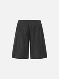 DAXUEN Relaxed fit shorts with crinkled texture and logo