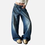 DAXUEN Relaxed fit wide-leg denim jeans