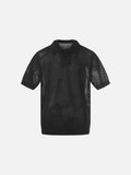 DAXUEN Short-sleeve polo shirt with mesh fabric