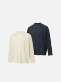 DAXUEN Oversized long-sleeved mock neck top