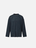 DAXUEN Oversized long-sleeved mock neck top — model photo