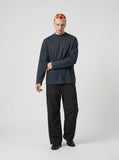 DAXUEN Oversized long-sleeved mock neck top — model photo