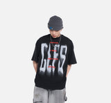 DAXUEN Oversized short-sleeved crew neck t-shirt with graphic print