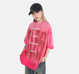 DAXUEN Oversized short-sleeved crew neck t-shirt with graphic print