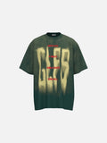 DAXUEN Oversized short-sleeved crew neck t-shirt with graphic print