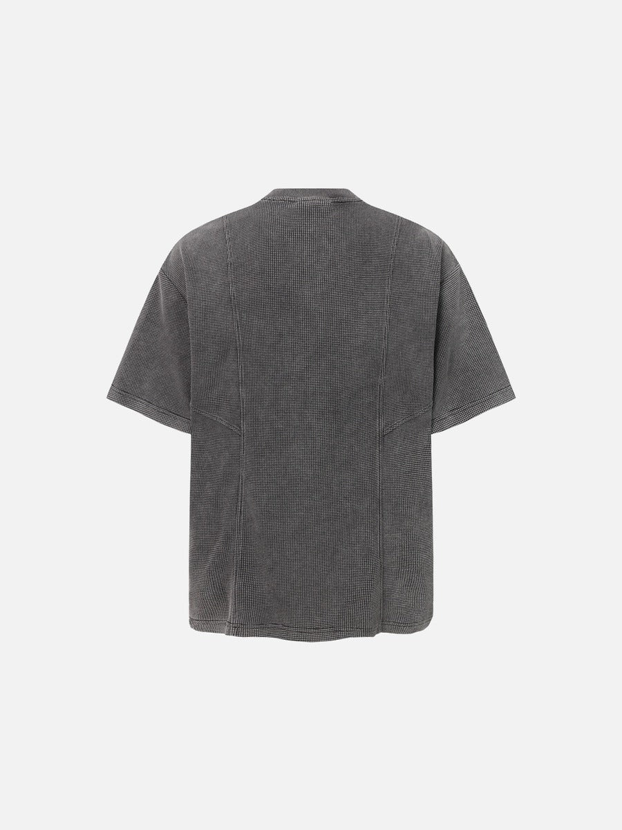 DAXUEN Relaxed oversized short-sleeve top with zippered pockets