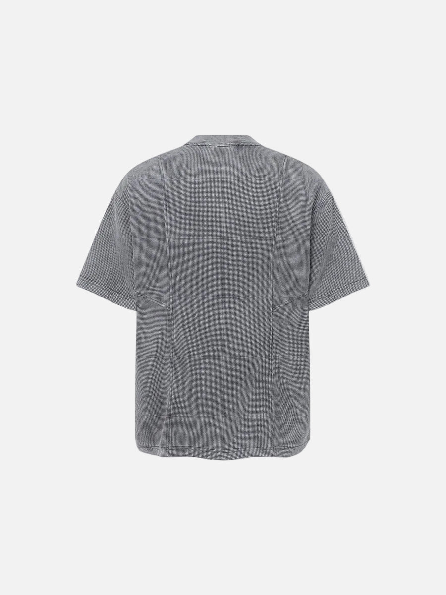 DAXUEN Relaxed oversized short-sleeve top with zippered pockets