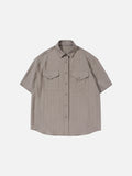 DAXUEN Relaxed-fit short-sleeve button-up shirt