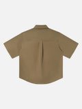DAXUEN Short-sleeved button-up shirt with two chest pockets