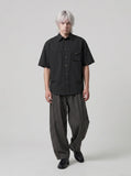 DAXUEN Relaxed Short-Sleeved Button-Up Shirt | DAXUEN — model photo