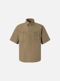 DAXUEN Short-sleeved button-up shirt with two chest pockets