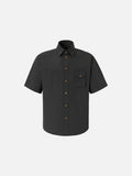 DAXUEN Short-sleeved button-up shirt with two chest pockets