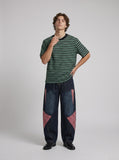 DAXUEN Short-sleeved relaxed-fit striped t-shirt — model photo