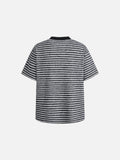 DAXUEN Relaxed-fit striped Henley T-shirt