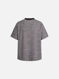 DAXUEN Relaxed-fit striped Henley T-shirt