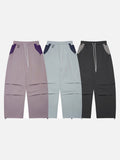 DAXUEN Relaxed wide-leg pants with color blocking