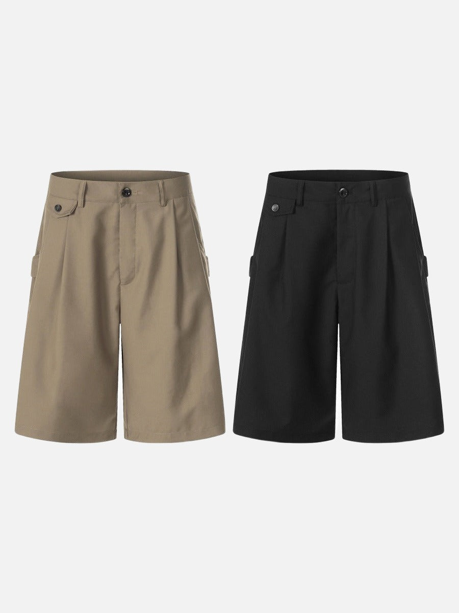 DAXUEN Relaxed wide-leg shorts in solid colors