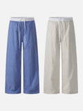 DAXUEN Relaxed wide-leg striped pants