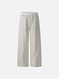 DAXUEN Relaxed wide-leg striped pants