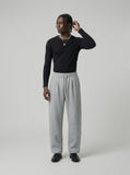 DAXUEN Relaxed wide-leg sweatpants in solid colors — model photo