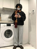 DAXUEN Relaxed wide-leg sweatpants in solid colors — model photo