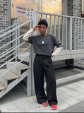 DAXUEN Wide-Leg Trousers - Casual Pants | DAXUEN — model photo